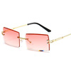 Sunglasses, square trend glasses solar-powered, 2022 collection, gradient, European style