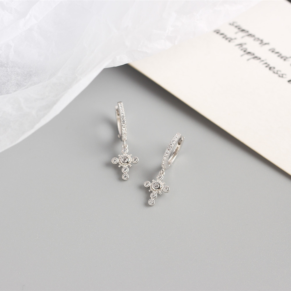 Cross Fashion Gem Plating Earrings display picture 7