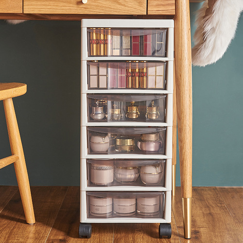 Wholesale office storage cabinet A4 file drawer cabinet information combination storage cabinet creative sandwich plastic transparent cabinet