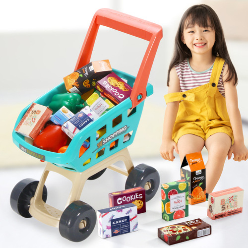 Cross-border super shopping combination play house children's role-playing scene play toy with scanner cashier kindergarten
