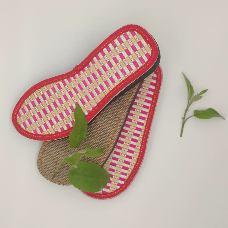 Подошва бамбуковые льняные тапочки снизу вязаная крючком ткань нить самодельные шерстяные тапочки ручной работы сумка из материала своими руками