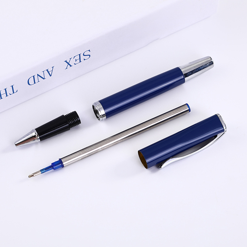 Suministro directo de fábrica de metal firma pluma logotipo personalizado negocio bolígrafo pluma a base de agua suministros de oficina pluma de publicidad