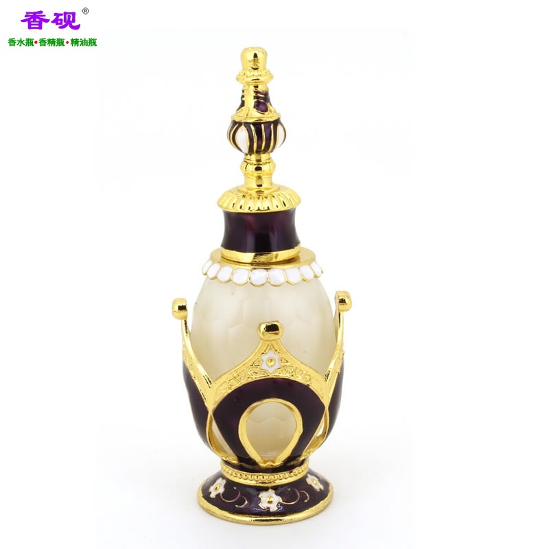 香砚25m皇冠头款涂紫色油精油瓶摆件1.jpg