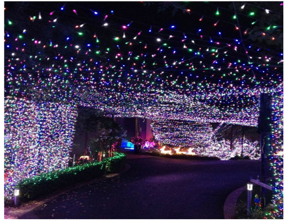 LED solar outdoor decorative light string 10 meters 20 meters warm…