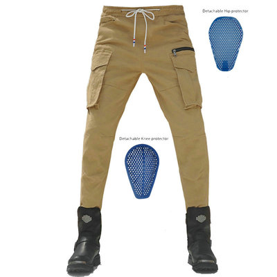 Loong biker motocicleta pantalones cuatro estaciones pantalones casuales Slim negro camuflaje trajes motocicleta pantalones de montar