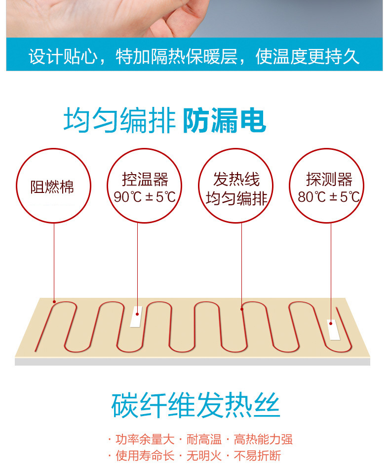 Electric Heating Salt Bag Warm Compress with Mugwort for Waist Shoulder Neck and Knee Care Flannel Red specifications