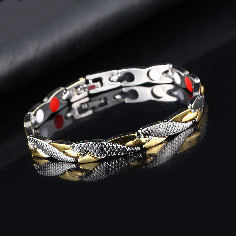 Fashion Round Metal Men's Bracelets 1 Piece display picture 3