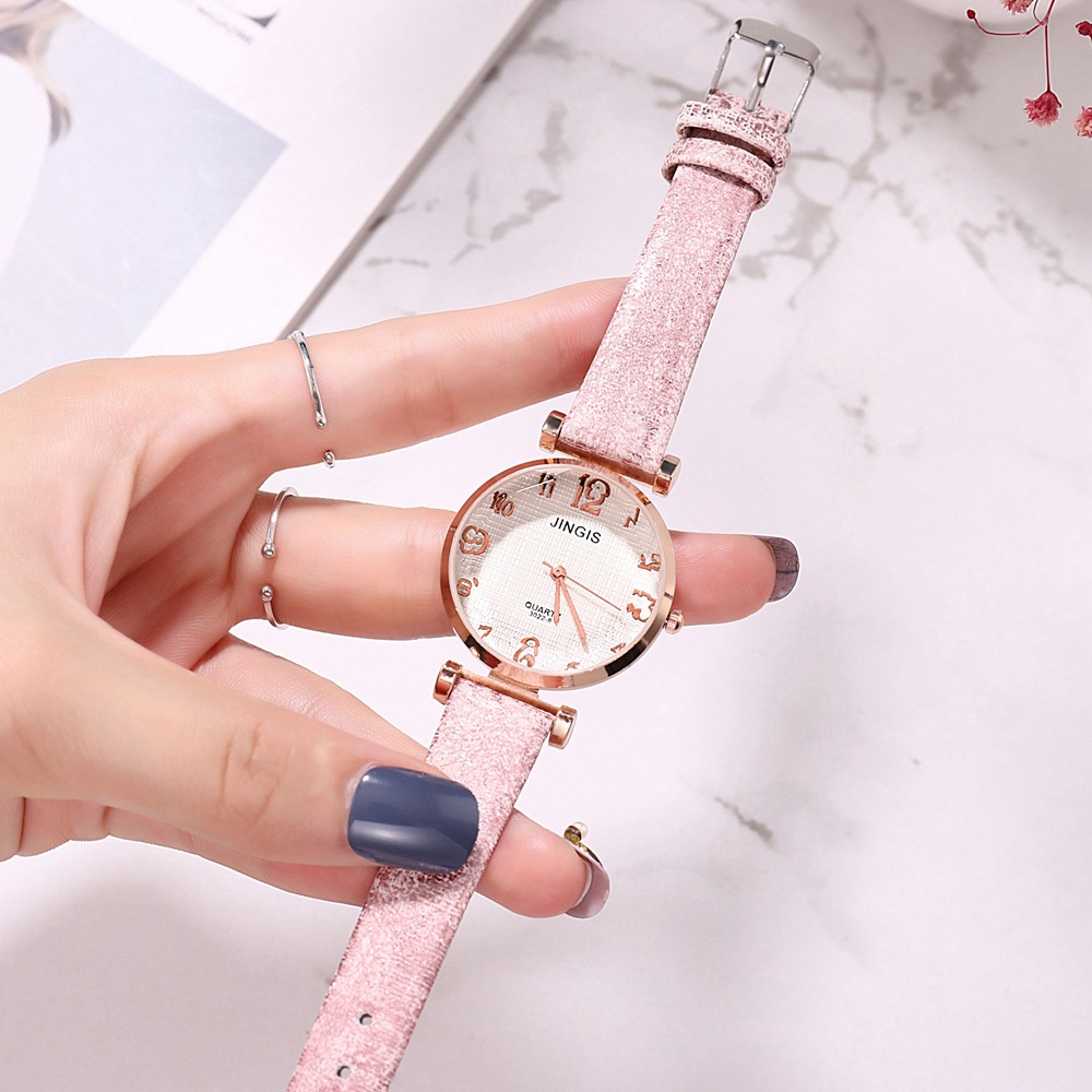 Korean version of watch, women's high minimalist temperament in middle school student style, literal and fashionable_voghion.com