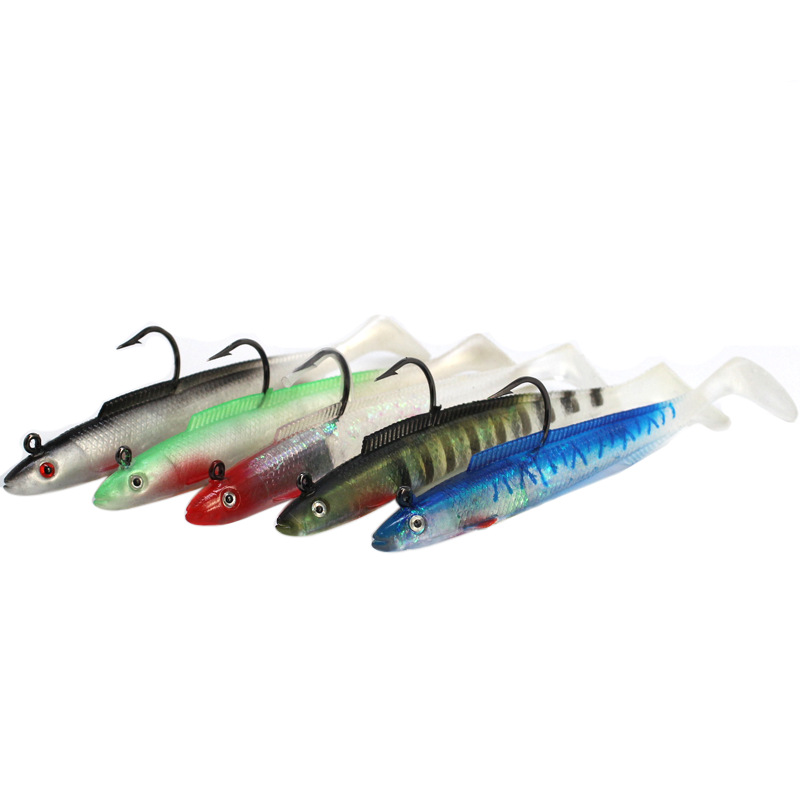 Shallow diving Paddle Tail Lures 10 Colors Soft Plastic Baits Bass Trout Saltwater Sea Fishing Lure