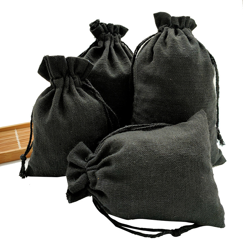 13*18束口棉布袋定制 竹炭香薰工艺品收纳礼品包装袋 现货