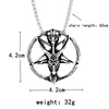 Retro pendant for beloved hip-hop style, necklace stainless steel for leisure suitable for men and women