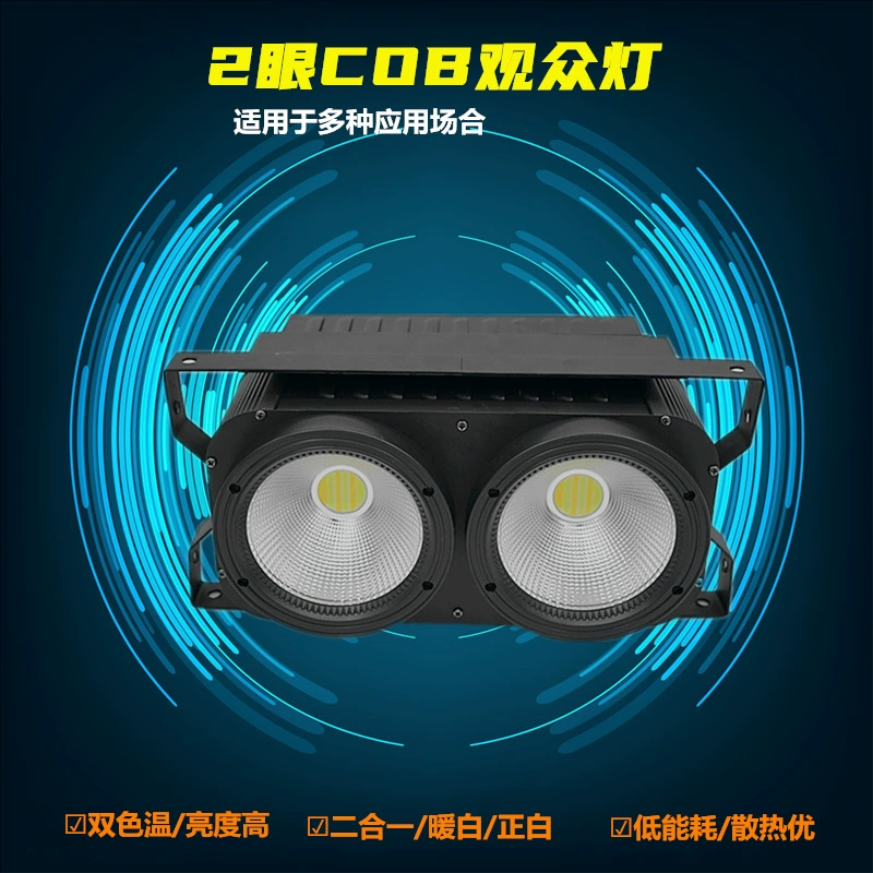 Свет аудитории двух глаз 2 глаза COB 200W LED COB высокая яркость частотный эффект вспышки лампа