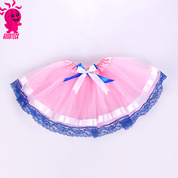 European and American Fashionable Kidsren's Skirt Lace Tutu Skirt Stage Toddler Miniskirt Spot Wholesale Polyester Mesh