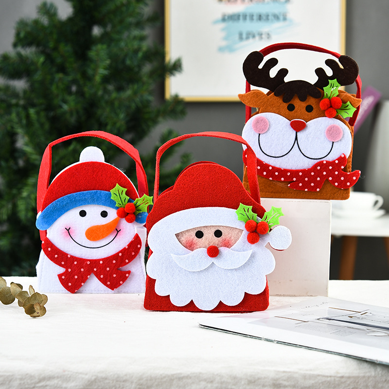 Creative Christmas Decoration Three-dimensional Doll Candy Tote Bag Wholesale Nihaojewelry display picture 10