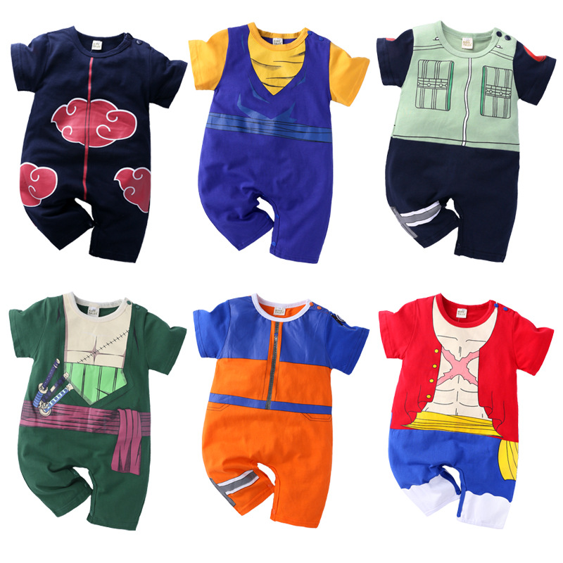 Summer cartoon animation male baby short...