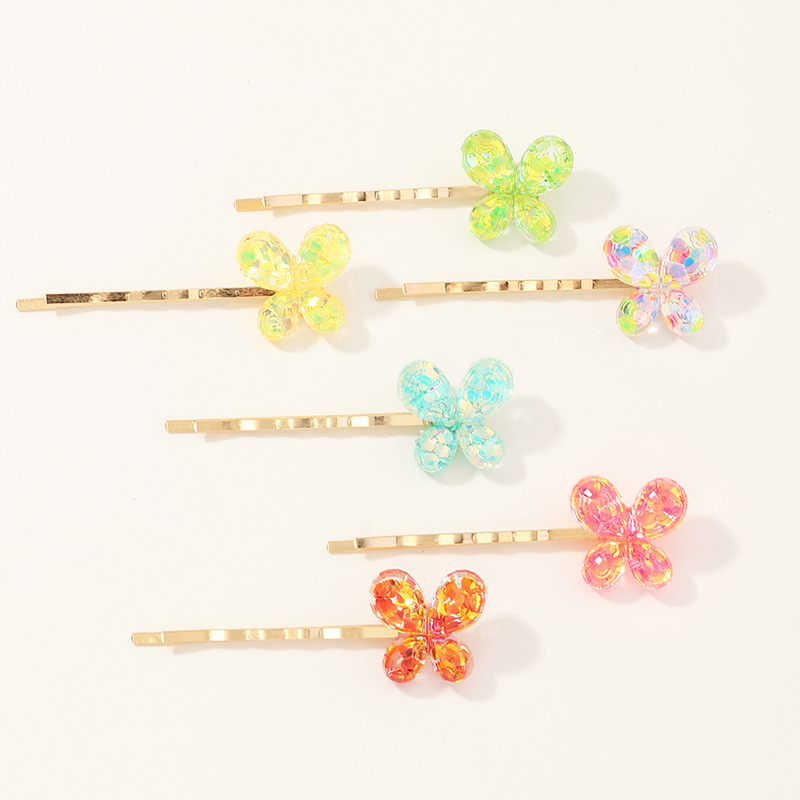 New Butterfly Candy Color  Hairpin Set display picture 1