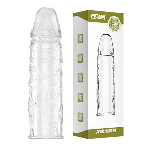 Please the dragon set dragon scale dragon root faucet crystal set men's lengthened and thickened crystal thorn set sex toys