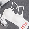 Underwear, sports tube top, bra, T-shirt, English, lifting effect, for running, beautiful back