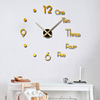 Fashionable acrylic creative decorations for living room, watch, simple and elegant design, mirror effect