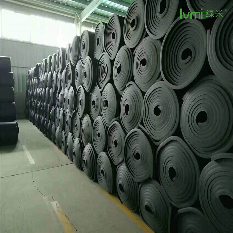 绿米橡塑板制品 空调管道b1级阻燃橡塑保温板  橡塑海绵发泡板