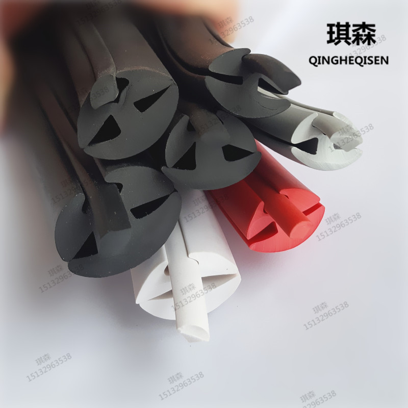 嵌条柜门嵌条三口橡胶玻璃三口密封条卡皮条H型卡条机械门窗