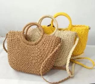  bag Mori retro из бумажной верёвки Yuandou полторы недели сумка тканная ручной работы женская сумка модный травяной сборник