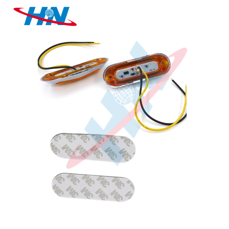 Suministro directo de fábrica LED camión luz lateral camión remolque 12/24v de alta calidad anti-luz lateral luz trasera resalte