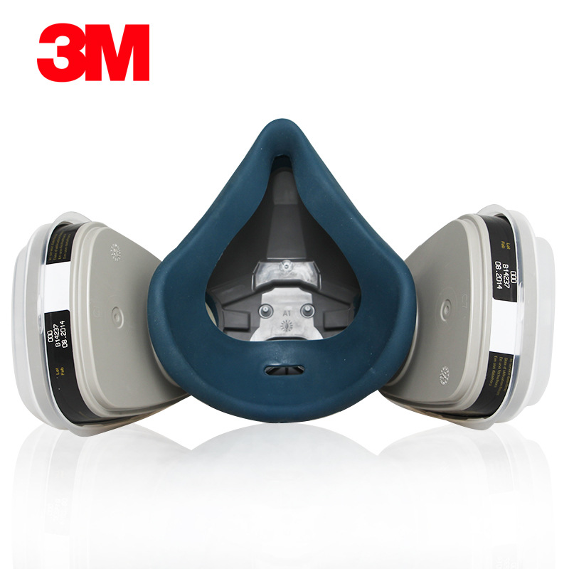 3m6502 con 6005 formaldehído máscara de gas especial pintura en aerosol anti-químico gas olor laboratorio máscara protectora