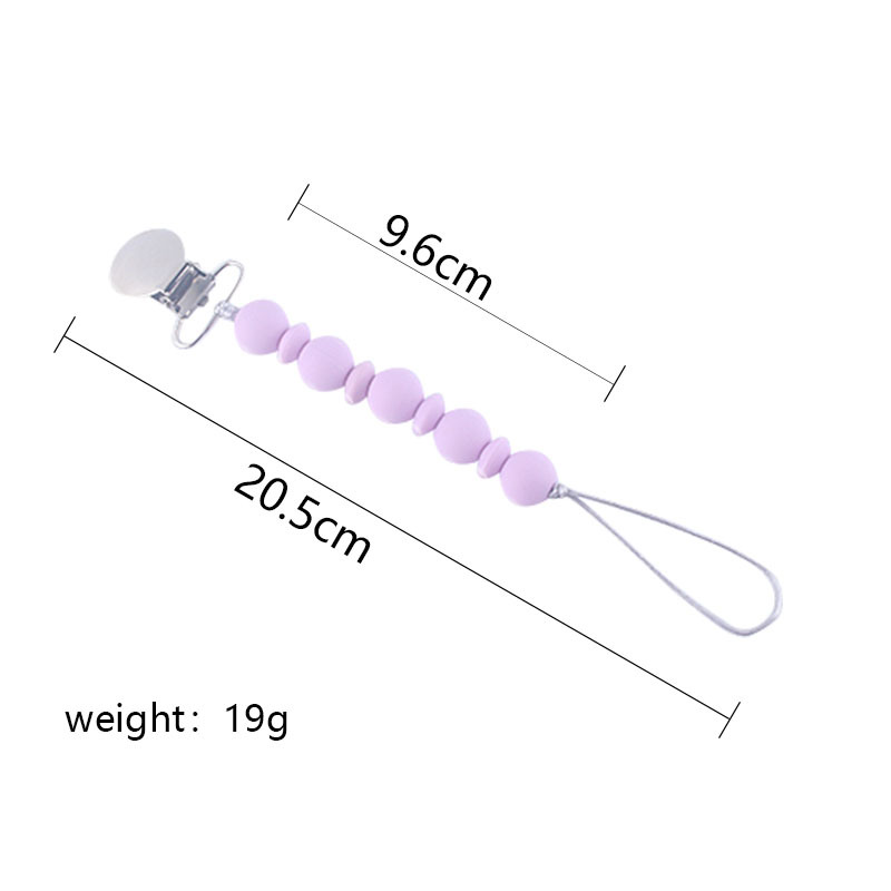Cadena de chupete para bebé pezón cuerda material de silicona cadena anti-caída suministros maternos e infantiles Comercio exterior Amazon Venta caliente