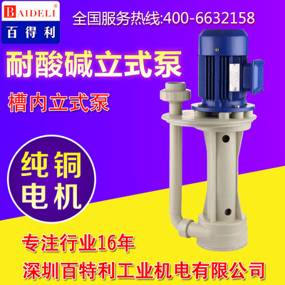 立式泵耐酸碱可无水空转管道液下泵槽内化工泵厂家质保一年包邮|ms