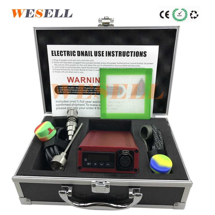 PID цвет алюминиевая коробка Enail термостат костюм нагревательной катушки титановый гвоздь, D-гвоздь (enail)