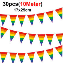 18x25CM �ʺ紮����������� Rainbow Pennant Banner