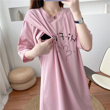 8523哺乳连衣裙夏季外出辣妈款时尚母乳女装可喂奶衣服期潮妈夏天