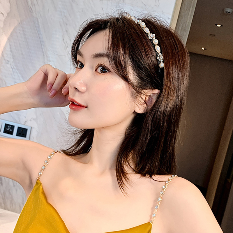 Koreanische Süße Perle Strass Haarband display picture 1