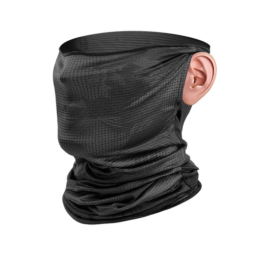 Cool riding sports ice silk mask summer sun protection full face men and women cool solid color face towel outdoor cycling equipment headscarf