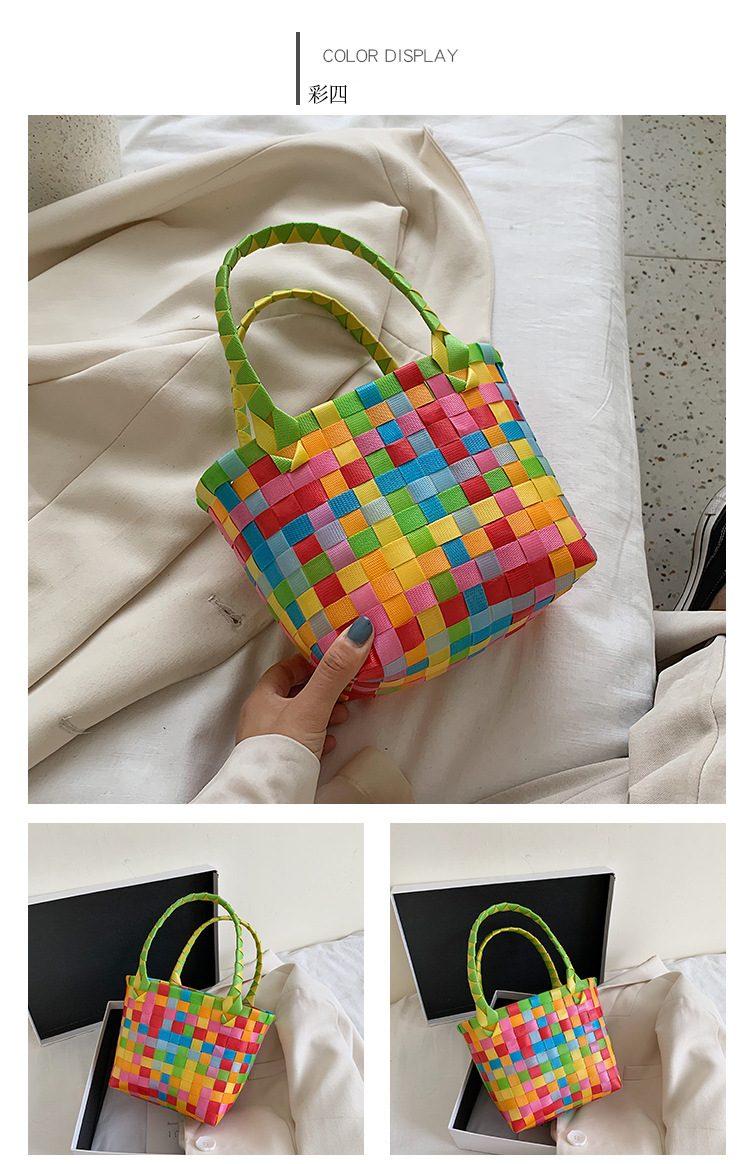 Mode nouveau sac  lgumes  la mode sac simple tiss paule sac  aisselles portable pour les femmes en gros NHGA214921picture10