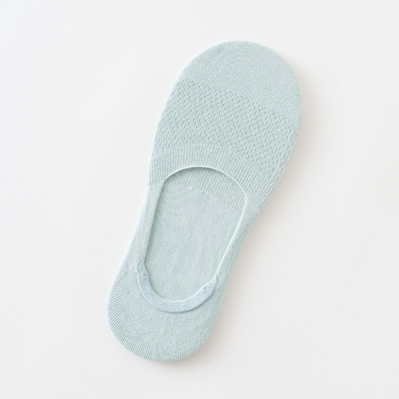 Calcetines de algodón de primavera y verano para mujer calcetines de tobillo de estilo japonés de corte bajo calcetines de algodón para mujer silicona invisible 200 agujas finas ins calcetines de moda