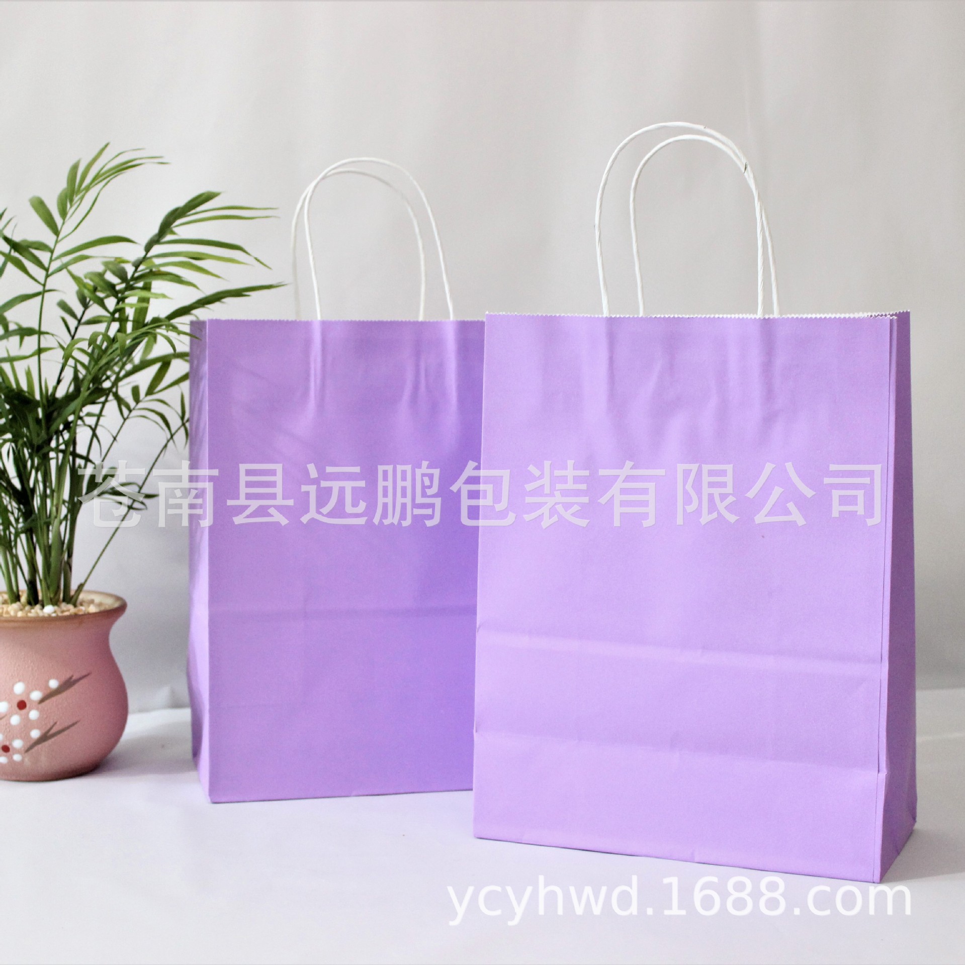 泫雅色牛皮纸袋 礼物包装外卖烘焙袋 可定制加印logo纸袋