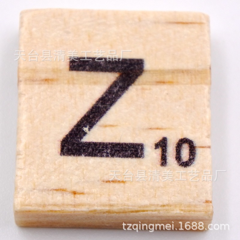Cubo de pino 26 letras en inglés madera natural letras en inglés unidad 26 letras piezas de madera letras en inglés