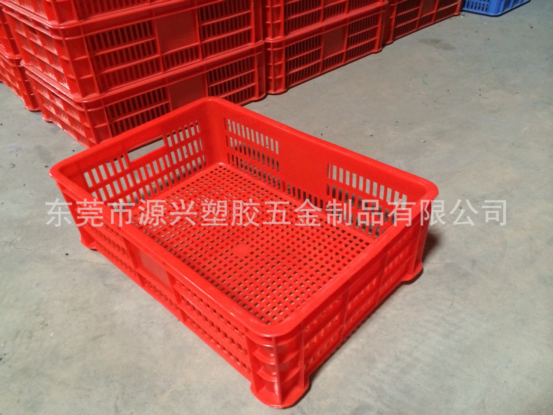 电子车间不良品周转筐次品分类红色收纳箱仓库物料盒零件货架胶框