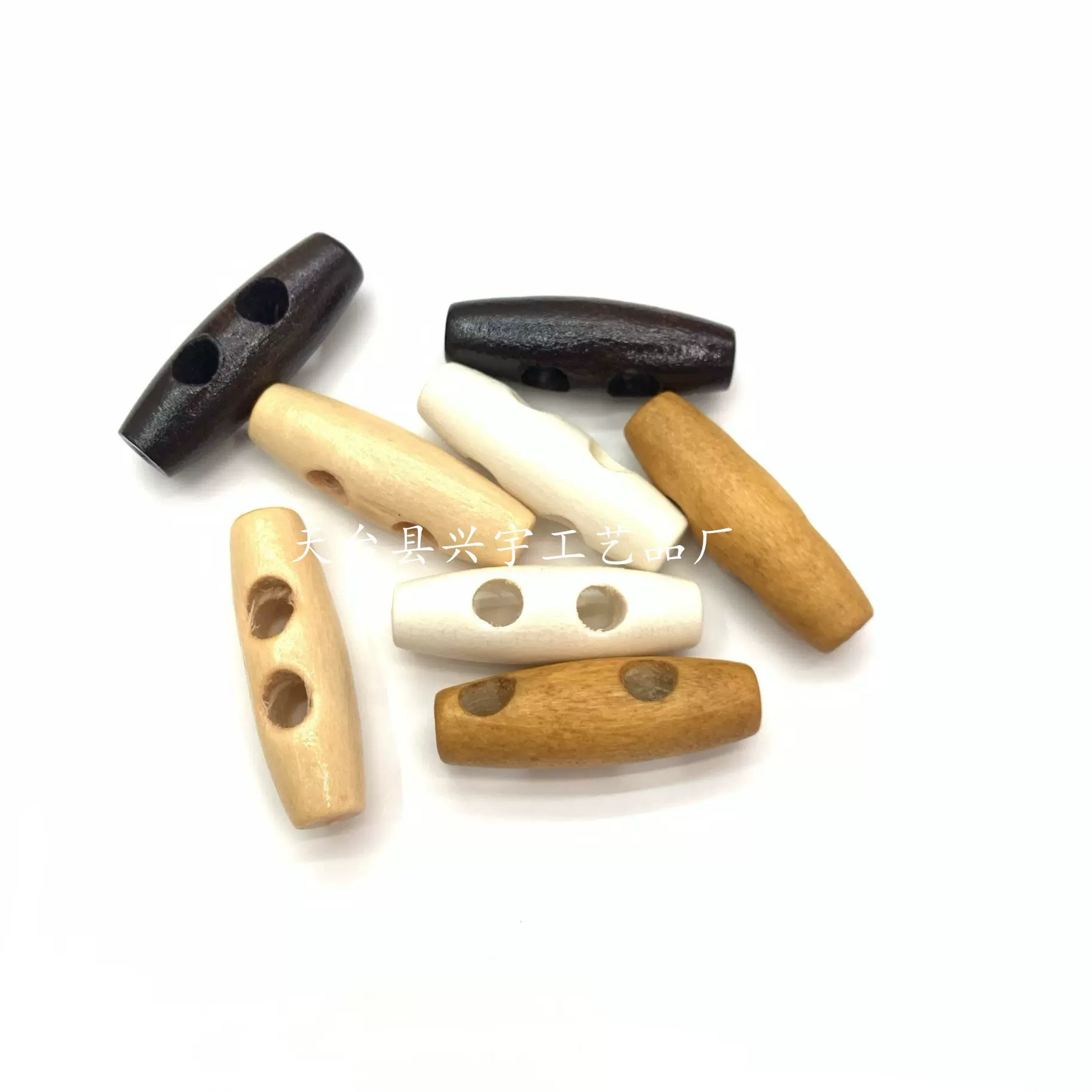 厂家提供3厘米木质长纽扣 橄榄扣现货3公分4公分