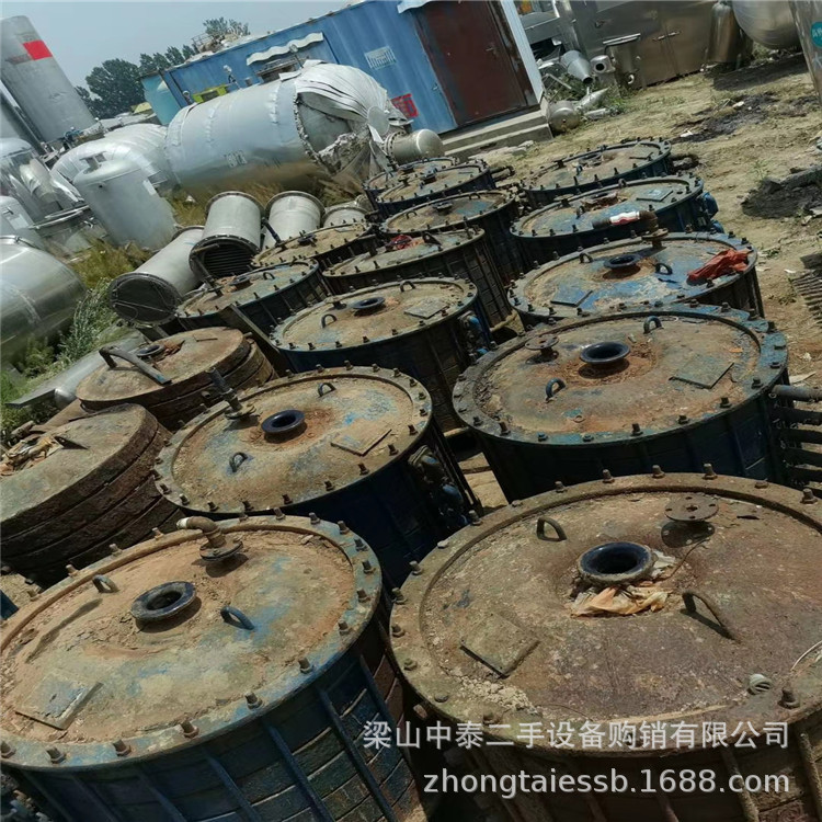 出售二手10平方搪瓷片式冷凝器 二手20平方搪瓷片式冷凝器