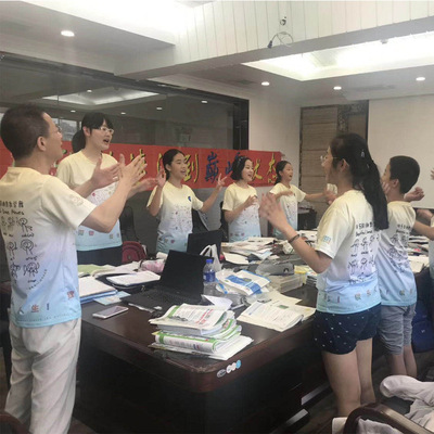 莫代爾圓領短袖班服 學校學生全身印校服定制logo t恤全身印