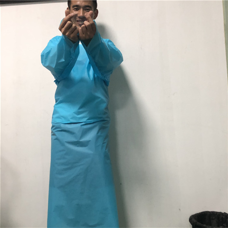 珠三角厂家一次性CPE防护服CPE袍 cpe围裙 cpe gown  cpe apron