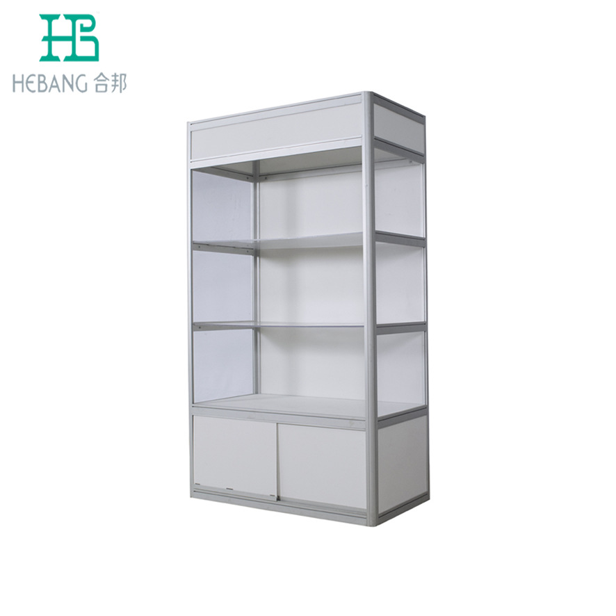 展示柜折叠玻璃高柜珠宝柜精品柜展览展位铝合金展示位