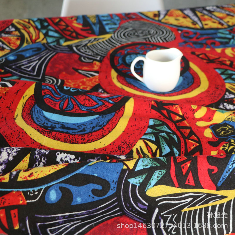 抽象风布料 迷城 书房服装裙子窗帘靠垫桌布布料批发 现货