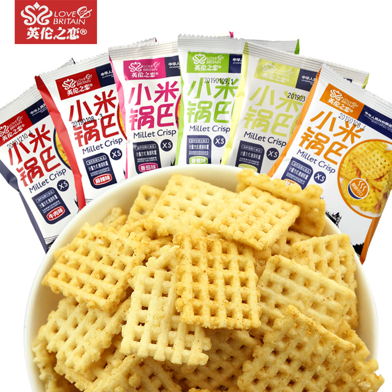 England millet Guoba Bagged Spicy and spicy snack packing snacks Full container 10 Jin