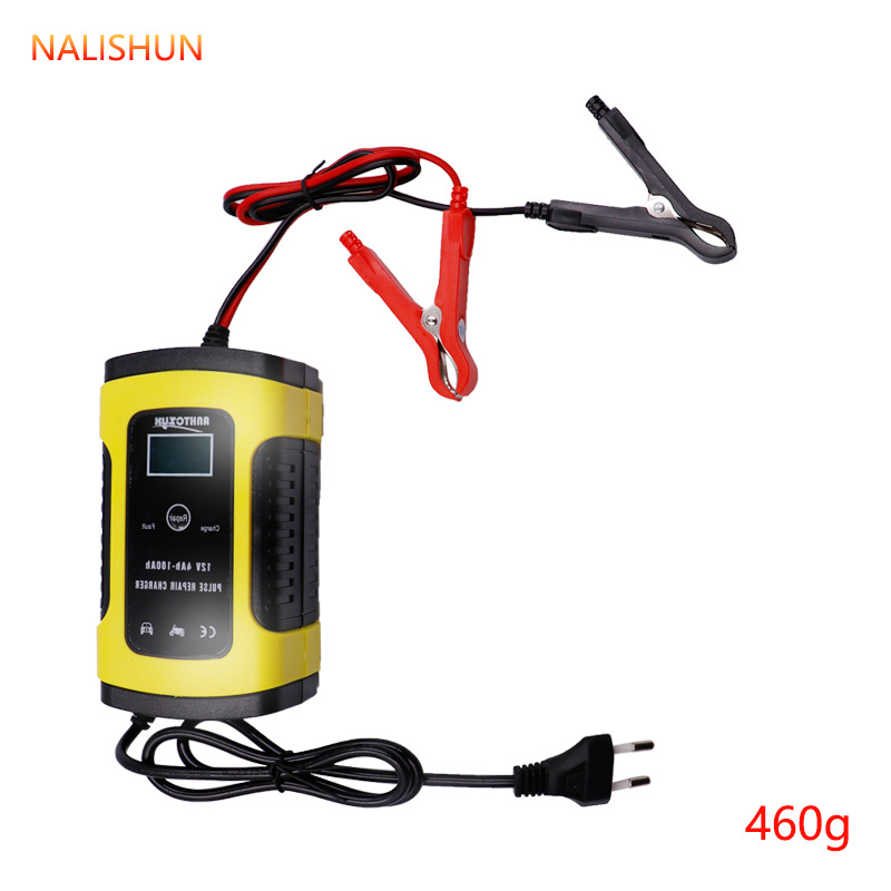 Cargador de batería de coche 12v, cargador de motocicleta totalmente inteligente, cargador de batería con reparación automática