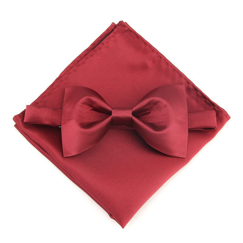 Bowtie marry wedding Groom Groomsman Korean suit Claret gules man bow Bowtie
