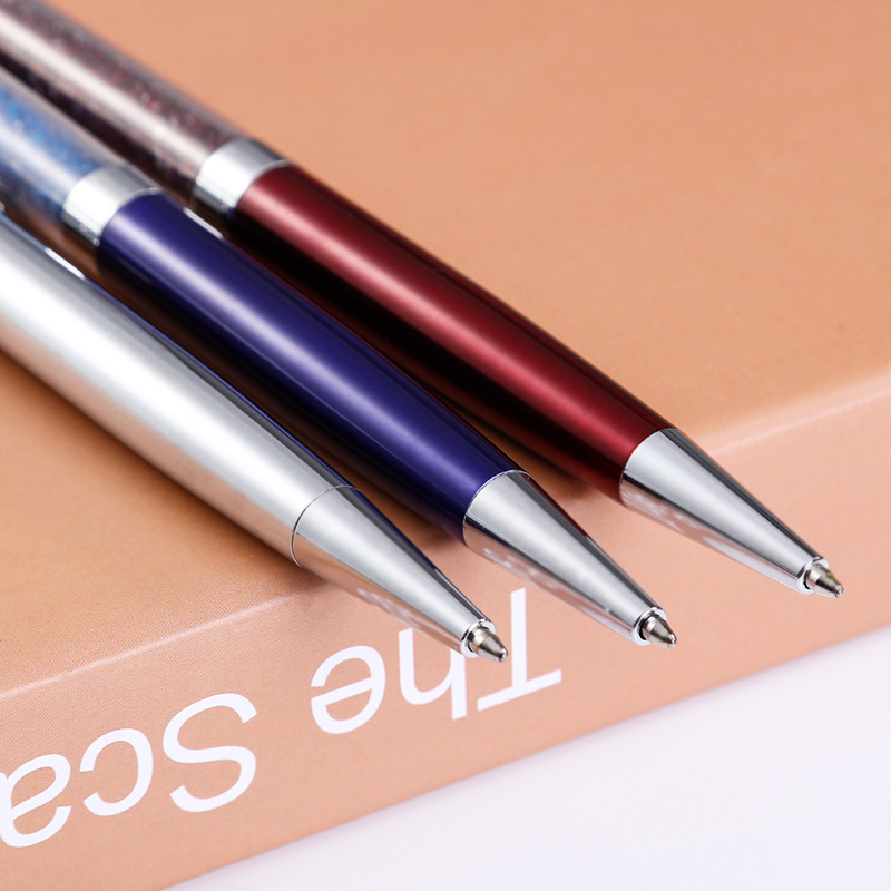 Fuente directa de fábrica bolígrafo de cristal pluma de diamante logotipo personalizado negocio publicidad pluma cristal colgante diamante regalo